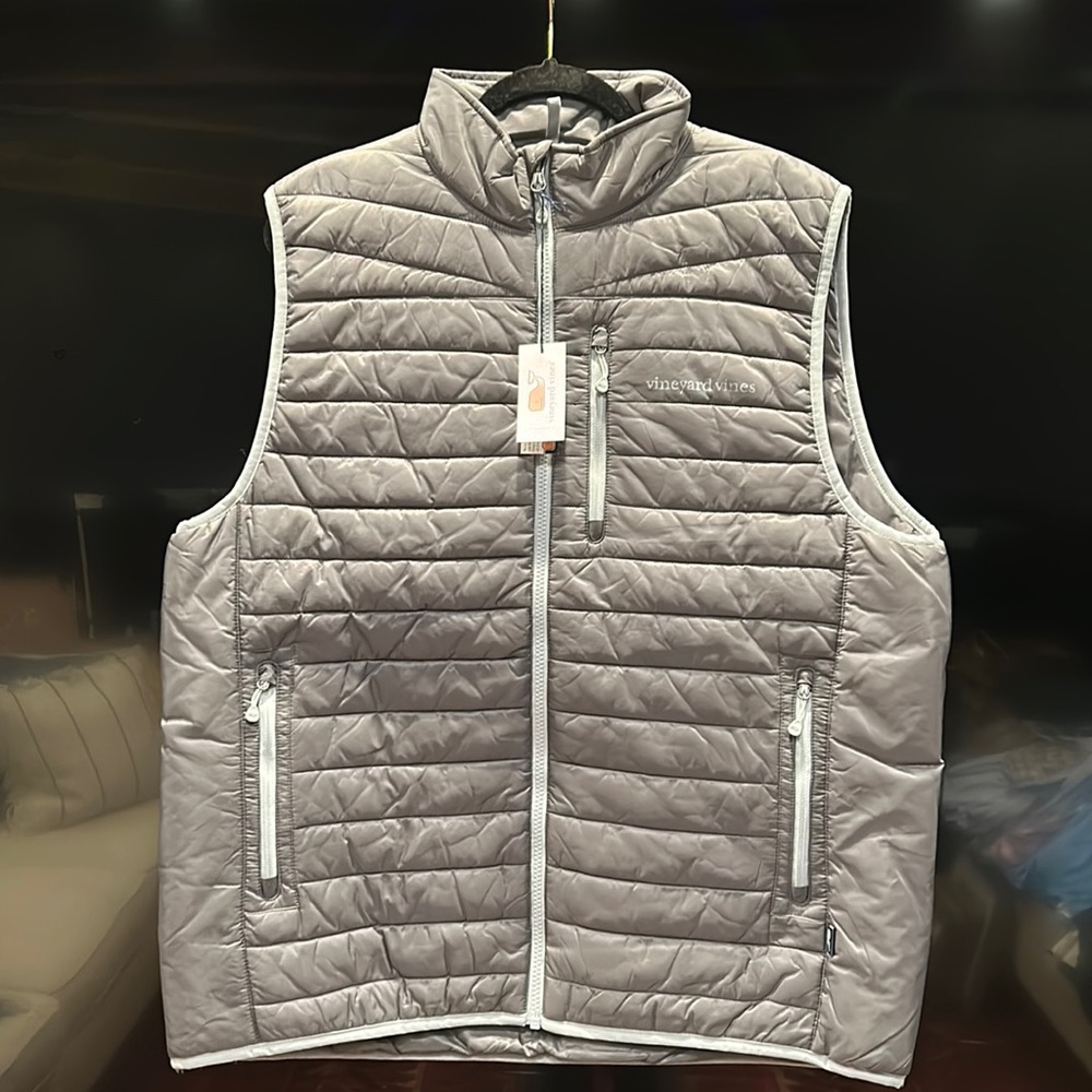 Men’s Gray Vineyard Vines Vest Size L